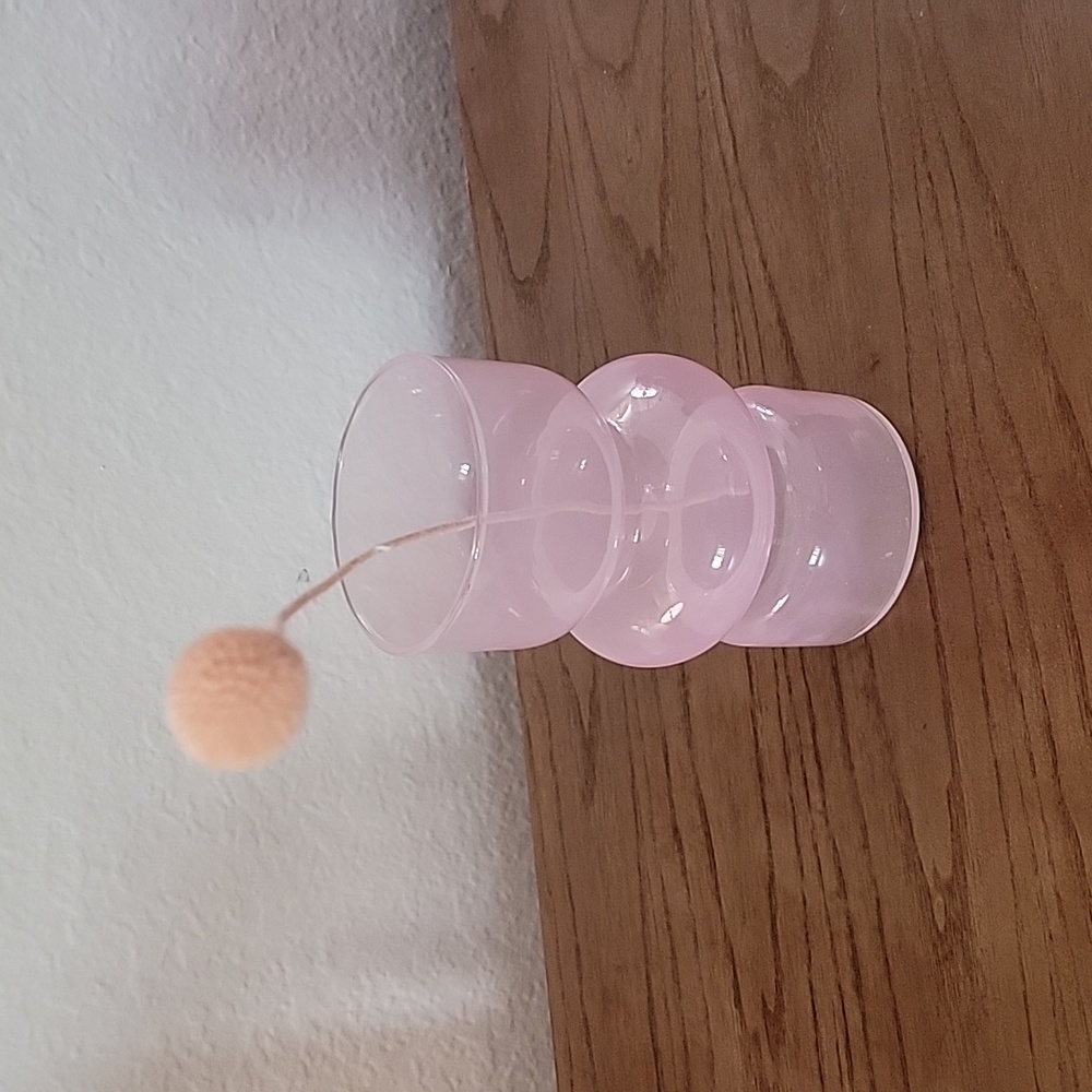 Geometric Glass Vase Pink Nordic Style